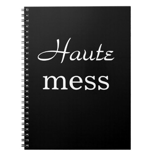 Black Haute Mess Notitieboek (Voorkant)