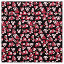 Black Hawaiian Solid Penguins Fabric