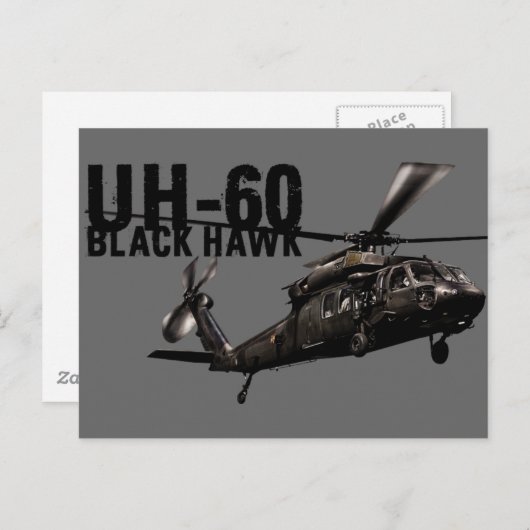Black Hawk Briefkaart (Voorkant / Achterkant)