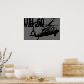 Black Hawk Poster (Keuken)