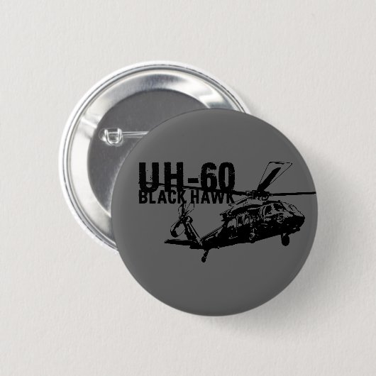 Black Hawk Ronde Button 5,7 Cm (Voorkant /achterkant)