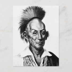 Black Hawk ~ Sac Sauk Indian Chief Briefkaart