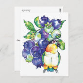 Black Head Caïque met Blueberry Briefkaart (Voorkant / Achterkant)