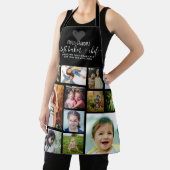 Black Heart Best Baker Chef Grandma Photo Collage Schort (Insitu)