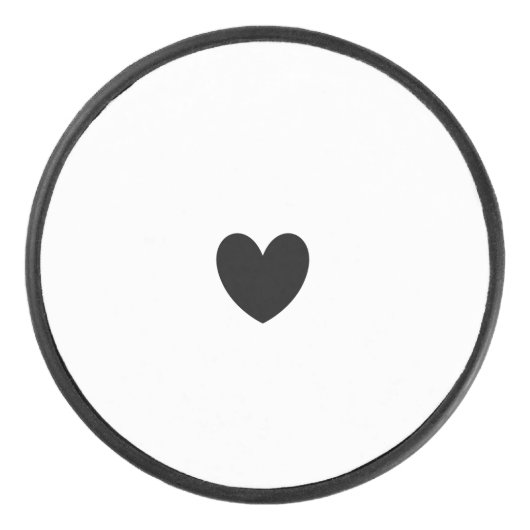 Black Heart Hockey Puck (Voorkant)