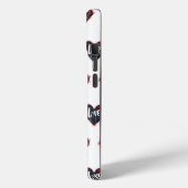 Black Heart Liefde Slogan Case-Mate iPhone Case (Achterkant / Links)