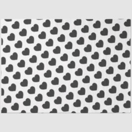 Black Heart Love Notes Grief Tissuepapier