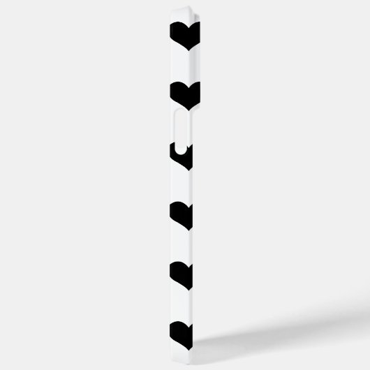 Black Heart Pattern Case-Mate iPhone Case (Achterkant / Rechts)