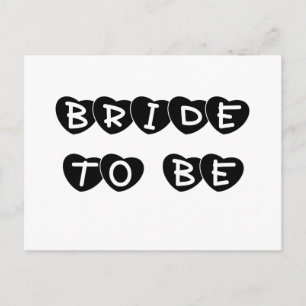 Black Hearts Bride om te worden Briefkaart