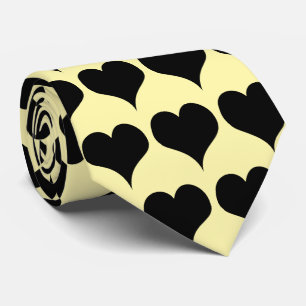 Black Hearts Design Stropdas