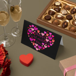 Black Hearts Happy GALentines Day Valentijn Feestdagen Kaart