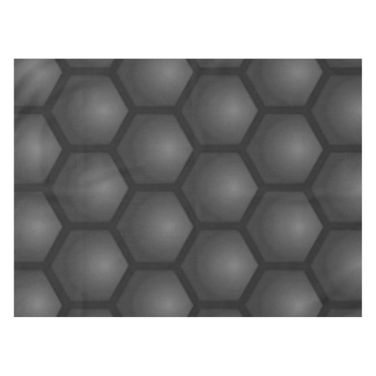 BLACK HEXAGON PATTERN TAFELKLEED (Voorkant (Horizontaal))