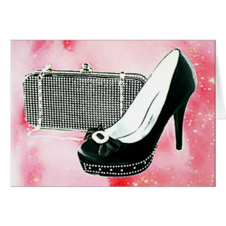 Black High Hiel en Clutch