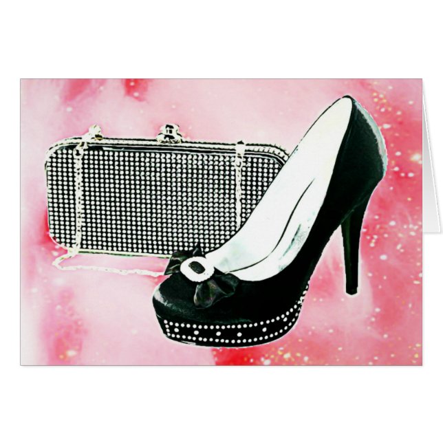 Black High Hiel en Clutch (Voorkant Horizontaal)