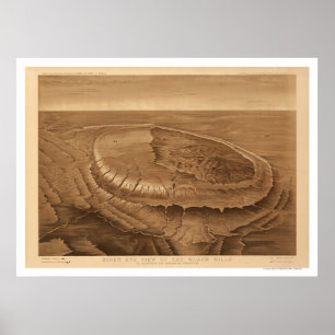 Black Hills of Dakota Birdseye Uitzicht 1880 Poster