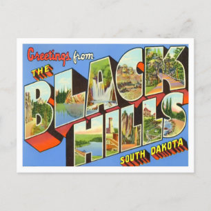 Black Hills, South Dakota  Big Letters Briefkaart