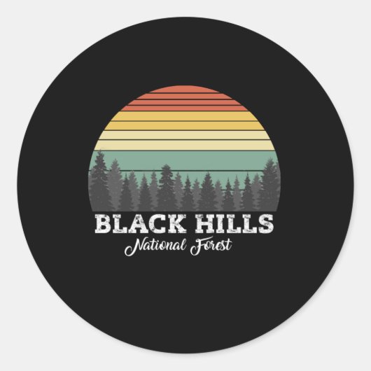 BLACK HILLS SOUTH RONDE STICKER (Voorkant)