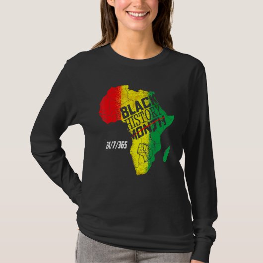 Black History 247365 Men Women Kids Black History T-shirt (Voorkant)
