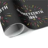 Black History African American Juneteenth 1865 Cadeaupapier (Rol Hoek)