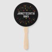 Black History African American Juneteenth 1865 Handwaaier (Achterkant)