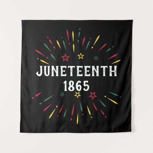 Black History African American Juneteenth 1865 Wandkleed (Voorkant)