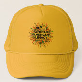 Black History African American Pride Trucker Hat Pet (Voorkant)