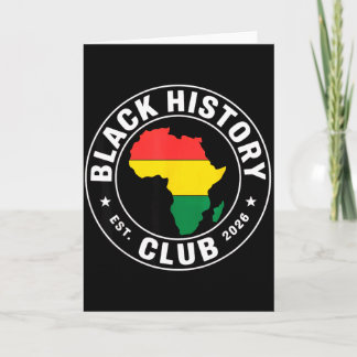 Black History Club Opgericht 2026 Afrika Trots Voo Kaart