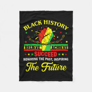 Black History Honing Past Inspirating Future Manne Fleece Deken