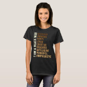 Black History Honing Past Inspirating Future Manne T-shirt (Voorkant volledig)