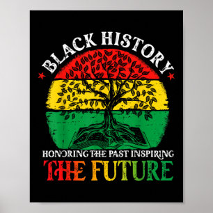 Black History Honing Past Inspireling Future Afric Poster