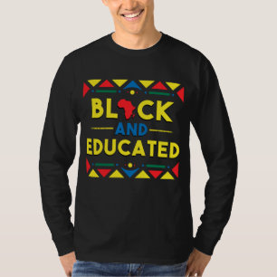Black History Hoodie Black en Educated African Co. T-shirt