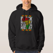 Black History Is American History Patriotic Africa Hoodie (Voorkant)