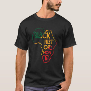 Black History Is American History Patriotic Africa T-shirt