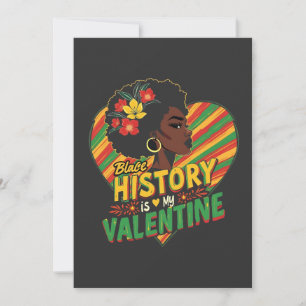 Black History is mijn Valentijn Black History Mont Bedankkaart
