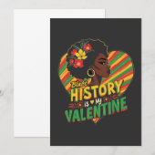 Black History is mijn Valentijn Black History Mont Kaart (Voorkant / Achterkant)