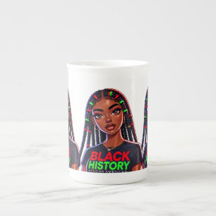 Black History Lady Porselein Kop