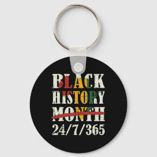 Black History Maand 247365 met Afrikaanse kaart Vl Sleutelhanger
