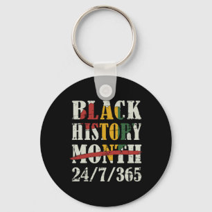 Black History Maand 247365 met Afrikaanse kaart Vl Sleutelhanger