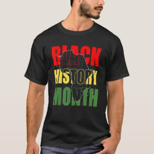 Black History Maand African American Black Melanin T-shirt