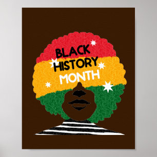 Black History Maand African American Woman Poster