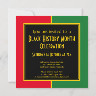 BLACK HISTORY MAAND BHM Celebration Invitation