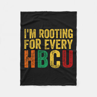 Black History Maand Ik ga voor elke HBCU Fleece Deken