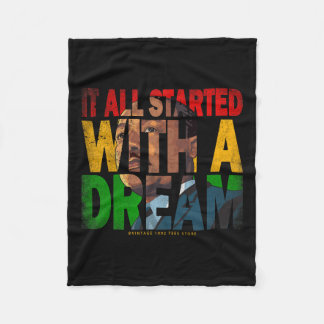 Black History Maand Ream als leiders Afrikaans Ame Fleece Deken