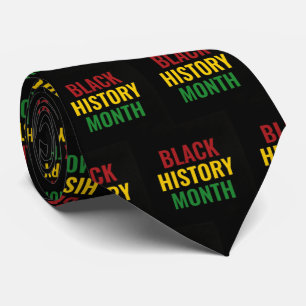 BLACK HISTORY MAAND Red Yellow Green BHM Stropdas