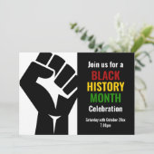 BLACK HISTORY MAAND viering BHM-evenement Kaart (Staand voorkant)
