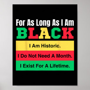 Black History Maand zolang ik Black Prid ben Poster