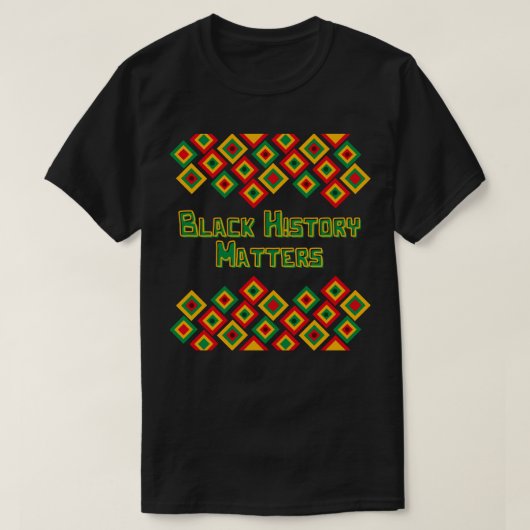 Black History Matte BHM T-Shirt (Design voorkant)