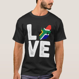 Black History Mon South Africa Love Pride flag T-shirt