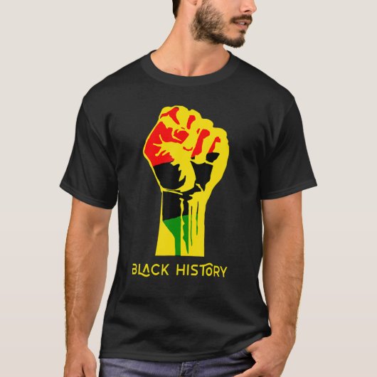 Black History Month 2023 African American Pride Po T-shirt (Voorkant)
