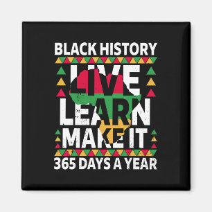 Black History Month 2025 kleding Magneet